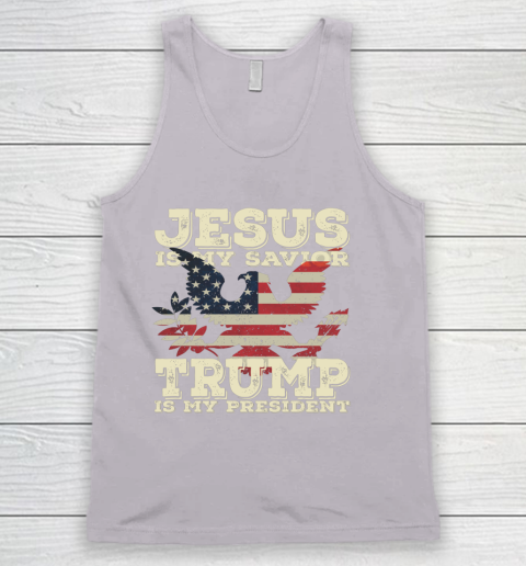 Jesus Is My Savior Trump Is My President Vintage American Tank Top 3