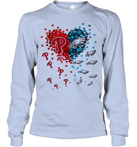 Love Philadelphia Phillies Philadelphia Eagles Tiny Hearts Shape T