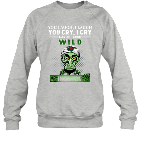 NHL Talk Shit About Minnesota Wild I Kill You Achmed The Dead Terrorist Jeffrey Dunham Hockey 5Io8roWwurK sweatshirt 35 95 151514 front sport grey
