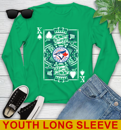Toronto Blue Jays MLB Baseball The King Of Spades Death Cards Shirt Youth Long Sleeve 7