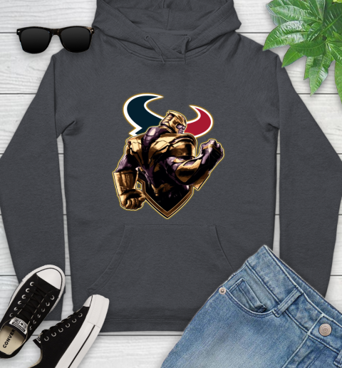 NFL Thanos Avengers Endgame Football Sports Houston Texans Youth Hoodie 8