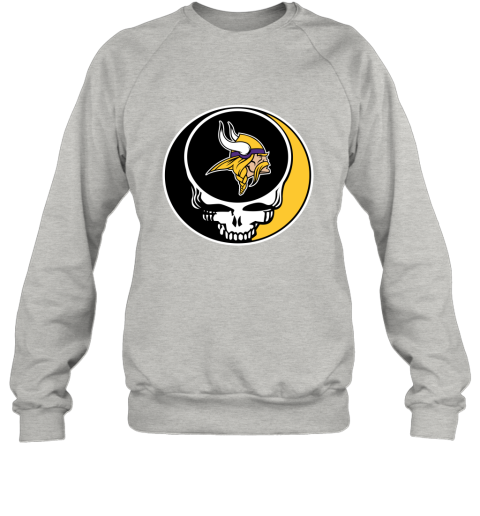 NFL Minnesota Vikings Grateful Dead Rock Band Football Sports BXH75LAKq7U sweatshirt 35 95 151514 front ash