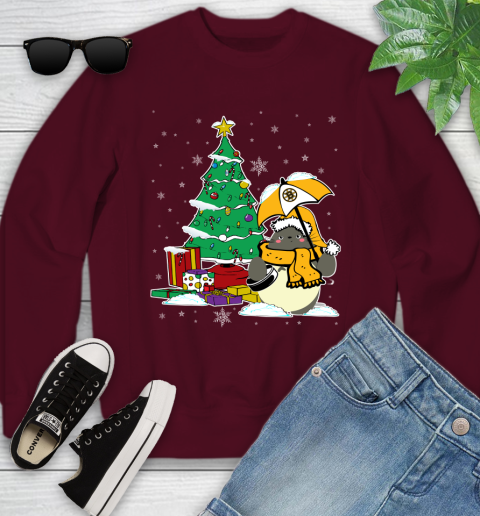 Boston Bruins NHL Hockey Cute Tonari No Totoro Christmas Sports Youth Sweatshirt 4