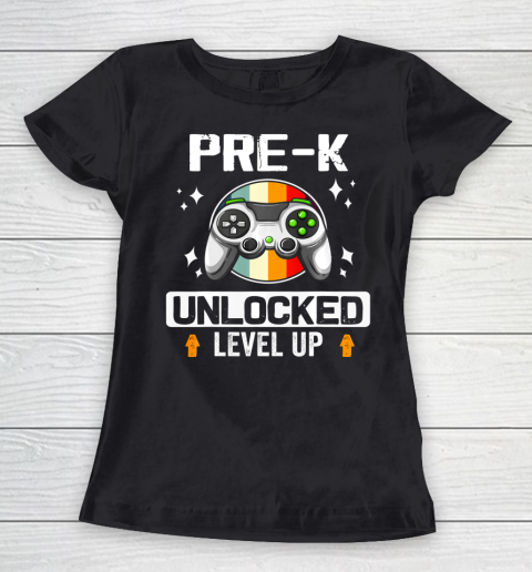 Next Level t shirts Pre K Unlocked Level Up Back To School Gamer Women's T-Shirt