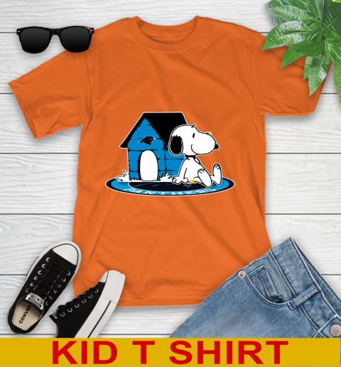 NFL Football Carolina Panthers Snoopy The Peanuts Movie Shirt Youth T-Shirt 7