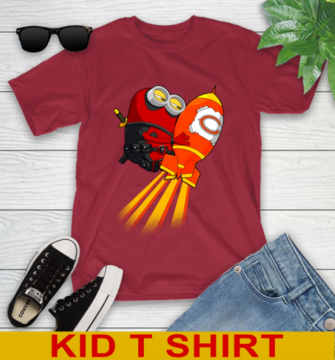 NFL Football Chicago Bears Deadpool Minion Marvel Shirt Youth T-Shirt 13 NFL Football Chicago Bears Deadpool Minion Marvel Shirt Youth T-Shirt - Image 13
