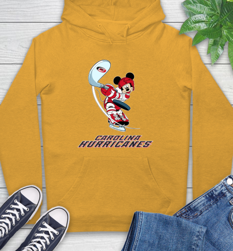 NHL Hockey Carolina Hurricanes Cheerful Mickey Mouse Shirt Hoodie 3