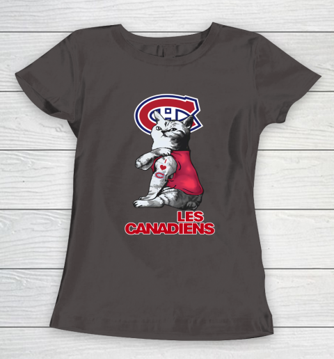 NHL My Cat Loves Montreal Canadiens Hockey Women's T-Shirt 7