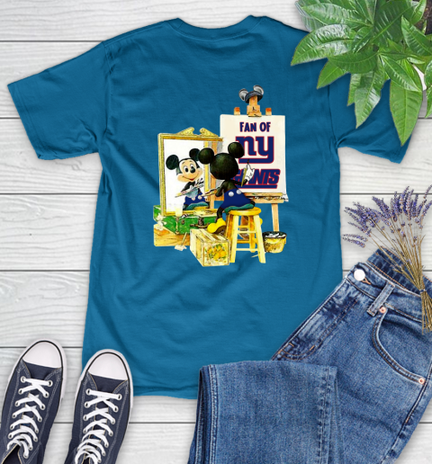 NFL Football New York Giants Mickey Drawing Shirt 89