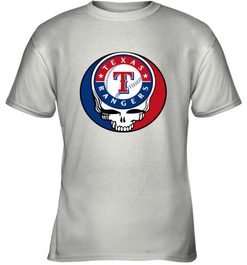 Texas Rangers The Grateful Dead Baseball MLB Mashup Youth T-Shirt 