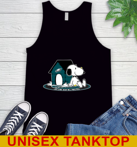 NFL Football Philadelphia Eagles Snoopy The Peanuts Movie Shirt Tank Top 2