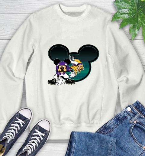 NFL Minnesota Vikings Mickey Mouse Disney Football T Shirt Sweatshirt