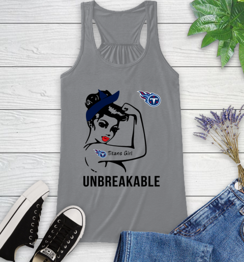 NFL Tennessee Titans Girl Unbreakable Football Sports Racerback Tank 3