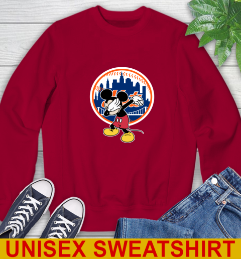 New York Mets MLB Baseball Dabbing Mickey Disney Sports Sweatshirt 7