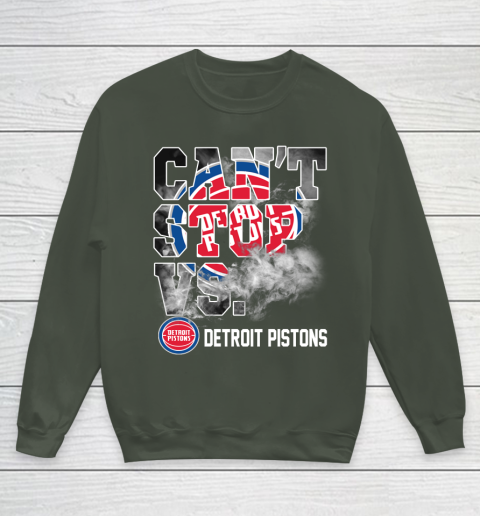 NBA Detroit Pistons Basketball Can't Stop Vs Youth Sweatshirt 8