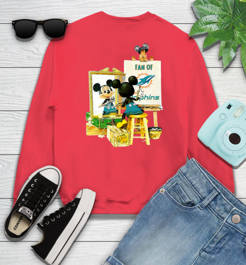 NFL Football Miami Dolphins Mickey Drawing Shirt 35