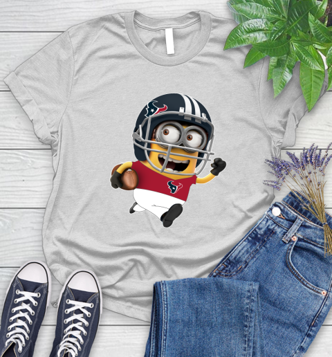 NFL Houston Texans Minions Disney Football Sports Women's T-Shirt