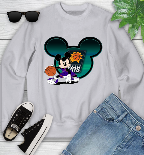 NBA Phoenix Suns Mickey Mouse Disney Basketball Youth Sweatshirt 4