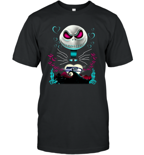 NFL Seattle Seahawks Jack Skellington Sally The Nightmare Before Christmas Football