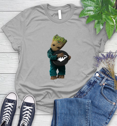 NHL Groot Guardians Of The Galaxy Of The Galaxy Hockey Sports Minnesota Wild Women's T-Shirt 5