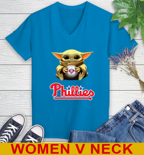 MLB Baseball Philadelphia Phillies Star Wars Baby Yoda Shirt 84
