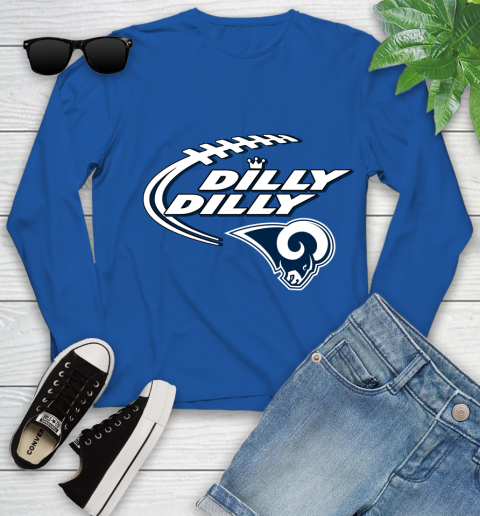 NFL Los Angeles Rams Dilly Dilly Football Sports Youth Long Sleeve 9
