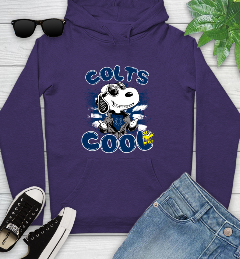 NFL Football Indianapolis Colts Cool Snoopy Shirt Youth Hoodie - Image 6