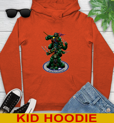 NHL Hockey Vancouver Canucks Teenage Mutant Ninja Turtles Shirt Youth Hoodie 5
