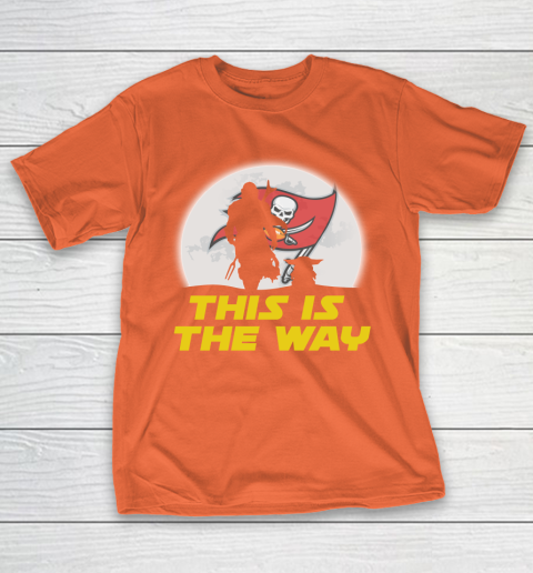 Tampa Bay Buccaneers NFL Football Star Wars Yoda And Mandalorian This Is The Way T-Shirt 4