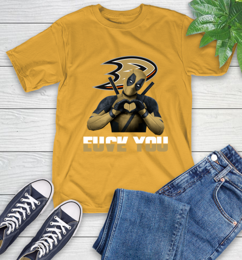 NHL Deadpool Love You Fuck You Hockey Sports T-Shirt 2