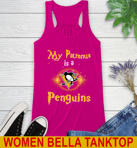 NHL Hockey Harry Potter My Patronus Is A Pittsburgh Penguins Racerback Tank 6