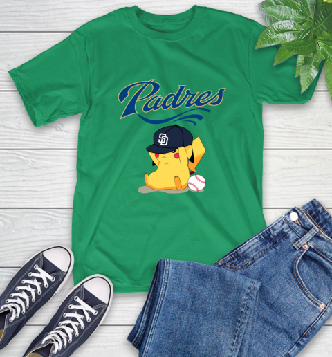MLB Pikachu Baseball Sports San Diego Padres T-Shirt 7