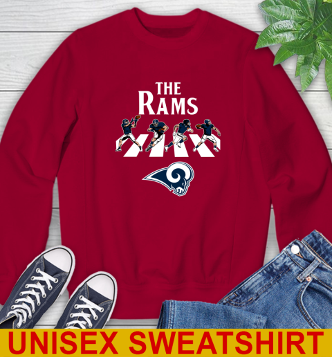 NFL Football Los Angeles Rams The Beatles Rock Band Shirt Sweatshirt 9