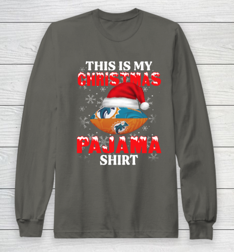 Miami Dolphins This Is My Christmas Pajama Shirt NFL Long Sleeve T-Shirt 5