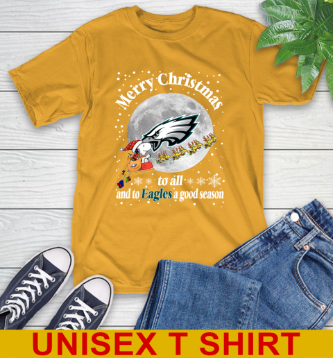 Philadelphia Eagles Merry Christmas To All And To Eagles A Good Season NFL Football Sports T-Shirt 2