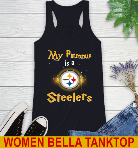 NFL Football Harry Potter My Patronus Is A Pittsburgh Steelers Racerback Tank 8
