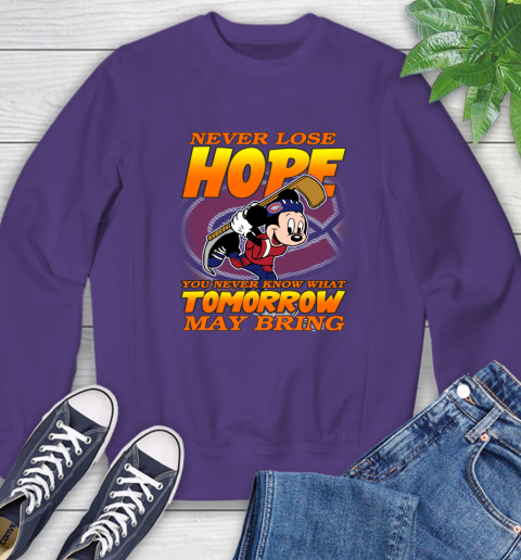 Montreal Canadiens NHL Hockey ootball Mickey Disney Never Lose Hope Sweatshirt 4
