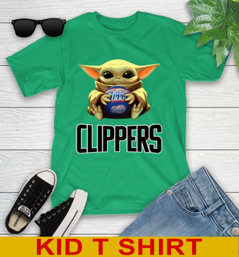 NBA Basketball LA Clippers Star Wars Baby Yoda Shirt 106