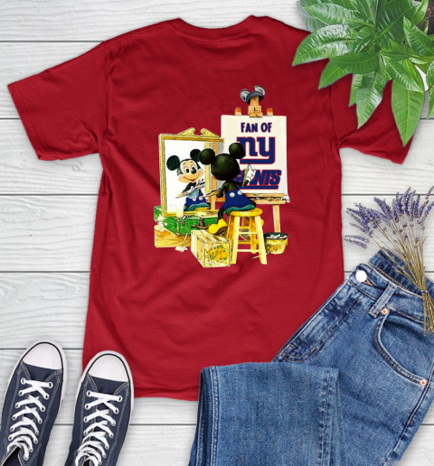 NFL Football New York Giants Mickey Drawing Shirt 92
