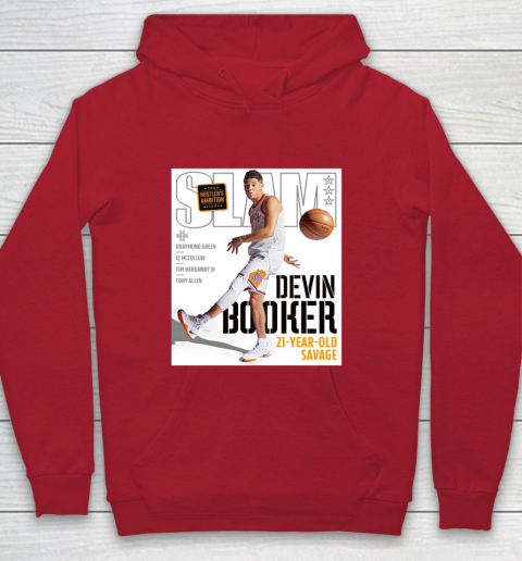 Devin Booker Slam Magazine Cover Phoenix Suns Youth Hoodie 6