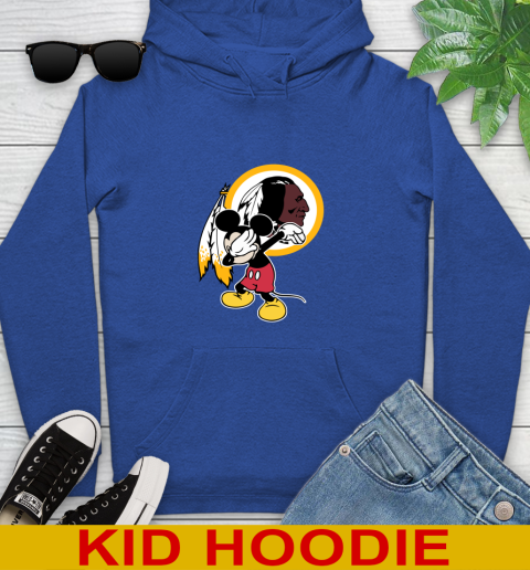 Washington Redskins NFL Football Dabbing Mickey Disney Sports Youth Hoodie 10