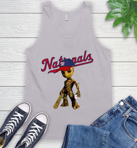 MLB Washington Nationals Groot Guardians Of The Galaxy Baseball Tank Top 4