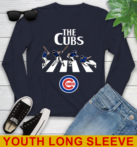 MLB Baseball Chicago Cubs The Beatles Rock Band Shirt Youth Long Sleeve 2
