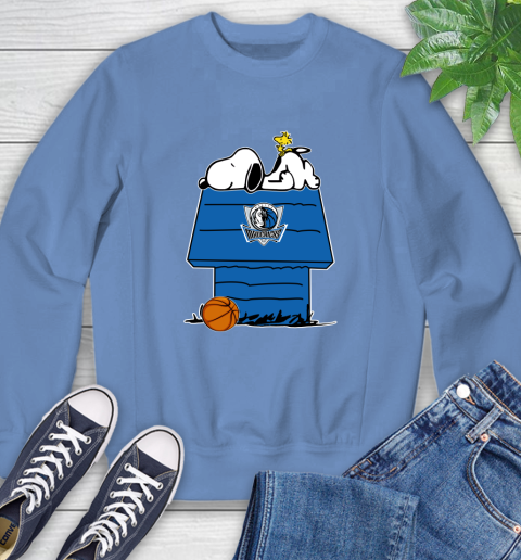 Dallas Mavericks NBA Basketball Snoopy Woodstock The Peanuts Movie Sweatshirt 11