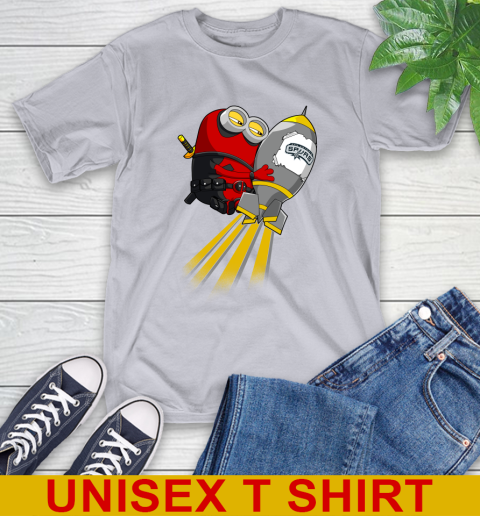 NBA Basketball San Antonio Spurs Deadpool Minion Marvel Shirt T-Shirt 5