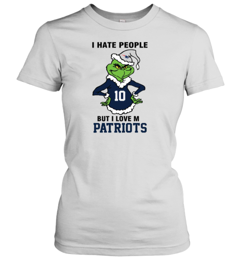 I Hate People But I Love My New England Patriots New England Patriots NFL Teams Women's T-Shirt