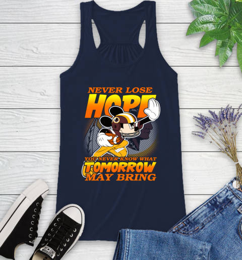 Washington Redskins NFL Football Mickey Disney Never Lose Hope Racerback Tank 10
