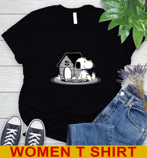 NHL Hockey Los Angeles Kings Snoopy The Peanuts Movie Shirt Women's T-Shirt 2