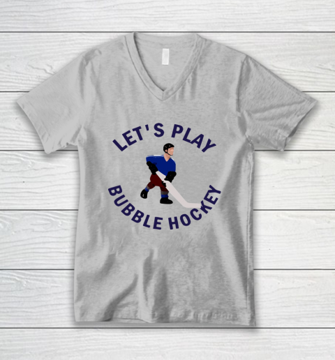 Bubble Hockey Let's Play V-Neck T-Shirt - Image 3