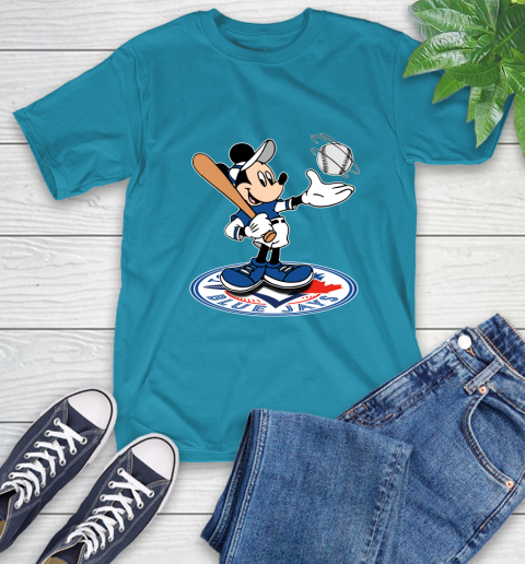 MLB Baseball Toronto Blue Jays Cheerful Mickey Disney Shirt T-Shirt 9